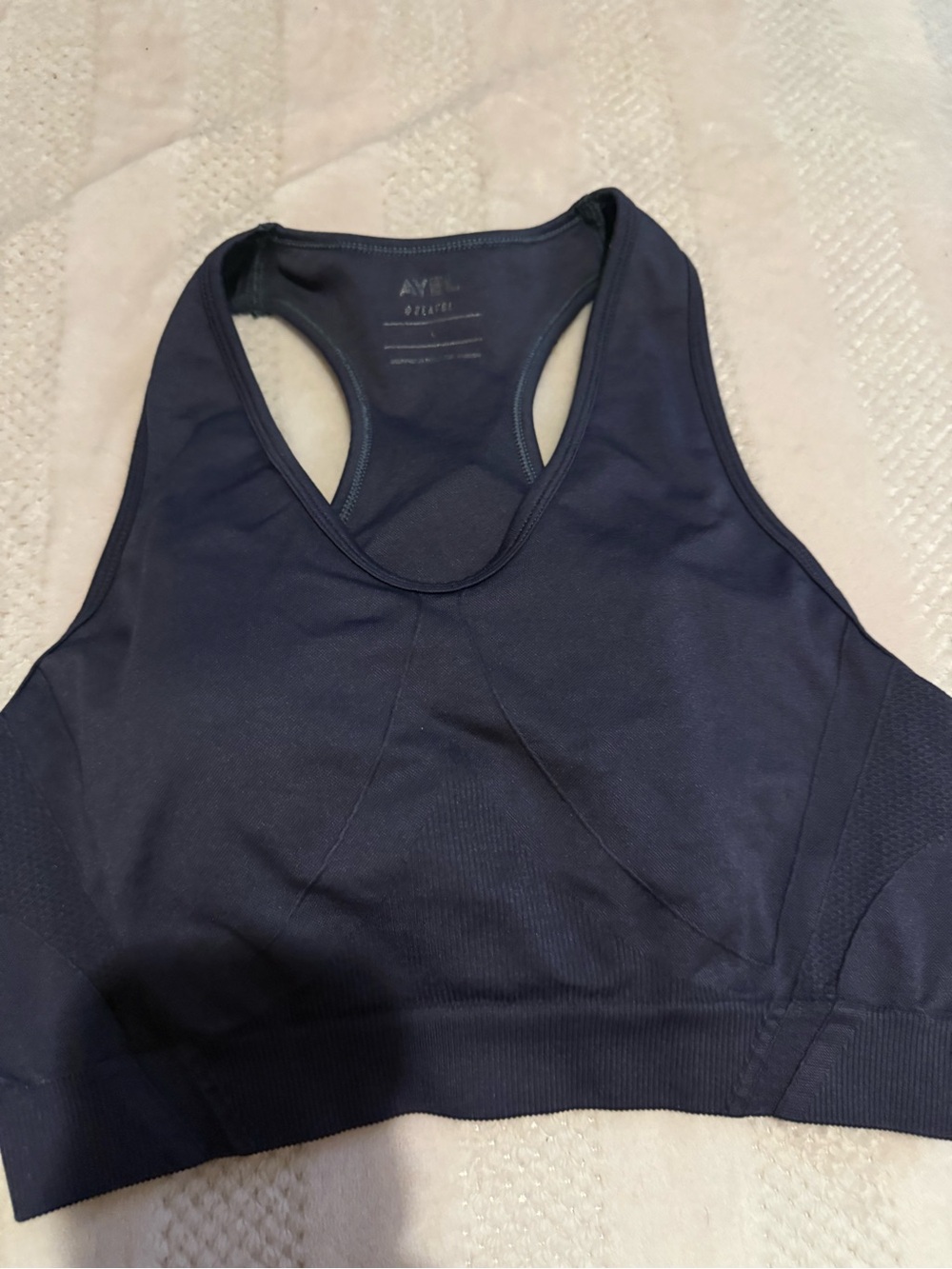 AYBL Navy Racerback Seamless Sports Bra